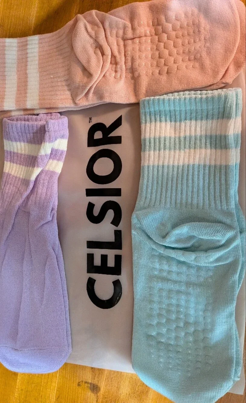 Celsior Brand Yoga Compression Socks 3 pairs